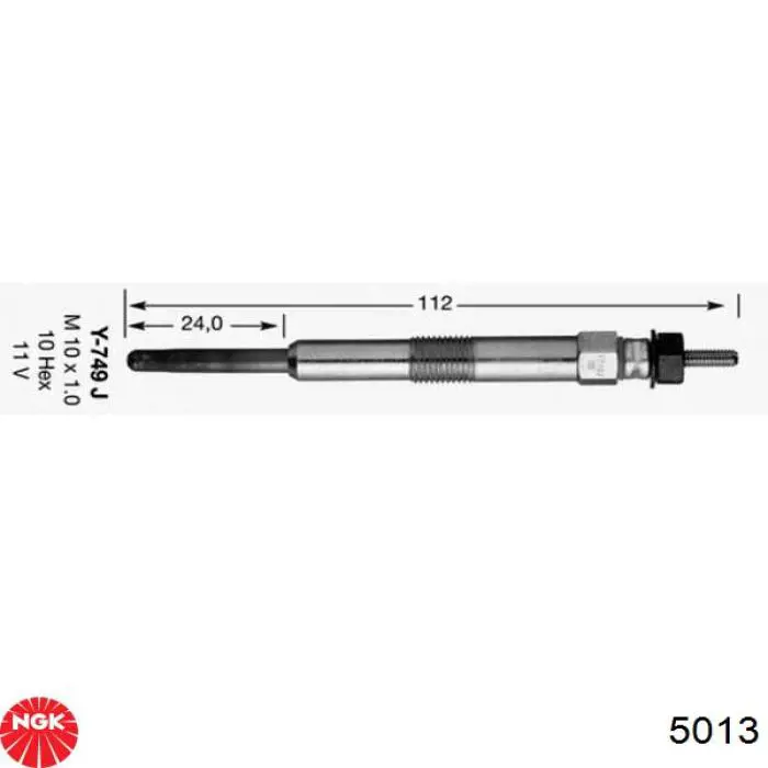 Свечи накала NGK 5013 цена, от 8.46 USD