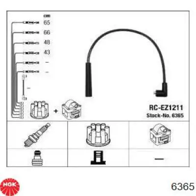 6365 NGK высоковольтные провода