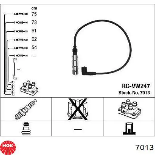 ZK 0722 Starline высоковольтные провода