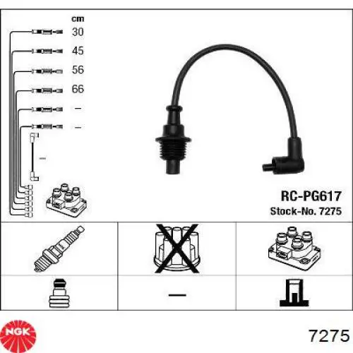 Провода зажигания NGK RCPG617 цена, от 21.39 USD
