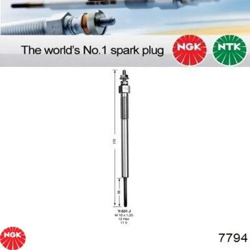 Свечи накала 7794 NGK