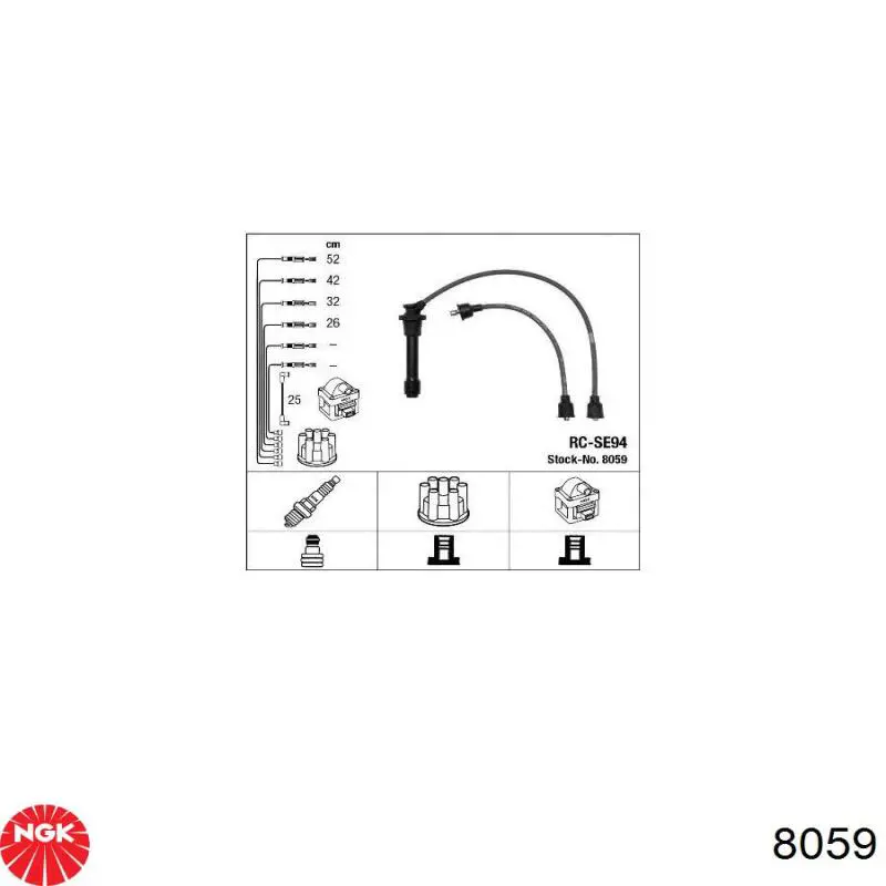 Juego de cables de encendido 8059 NGK