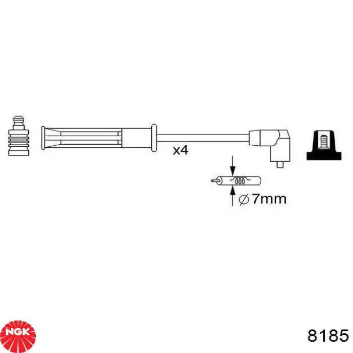 Высоковольтные провода MSQ0041 Magneti Marelli