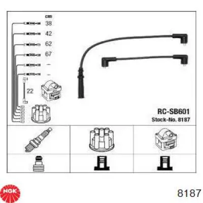 Провода зажигания NGK 8187 цена, от 14.91 USD