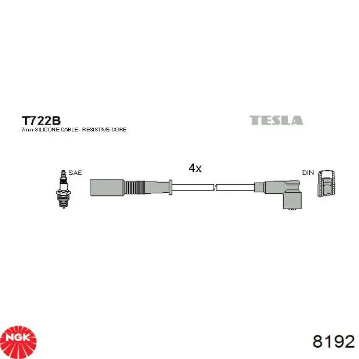 Провода зажигания NGK 8192 цена, от 12.17 USD
