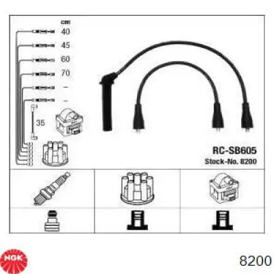 8200 NGK высоковольтные провода