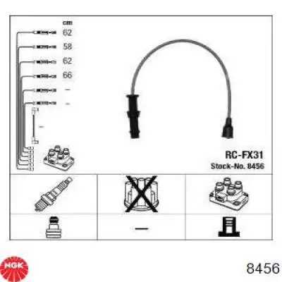 8456 NGK высоковольтные провода