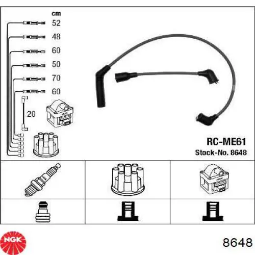 Провода зажигания NGK 8648 цена, от 72.25 USD