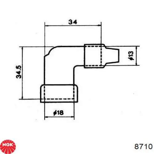  NGK 8710 цена, от 15.83 USD