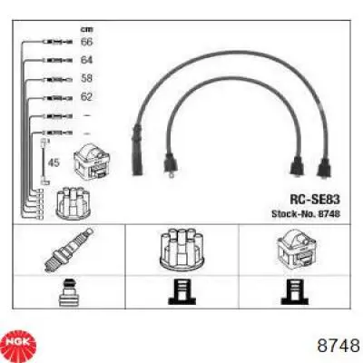 8748 NGK высоковольтные провода