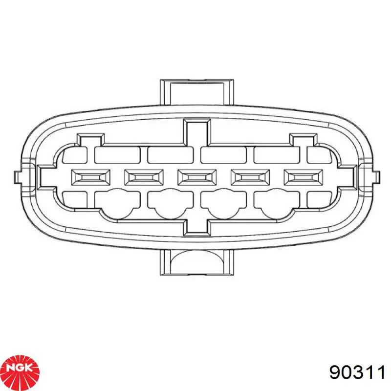 90311 NGK Датчик расхода воздуха