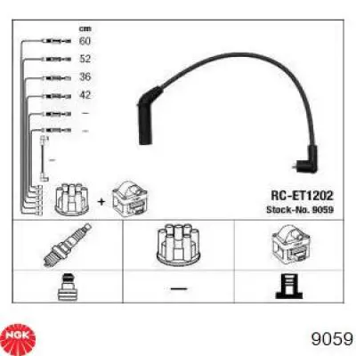 9059 NGK высоковольтные провода
