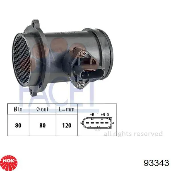 Датчик массового расхода воздуха Mercedes A611094004880 цена, от 50.65 USD