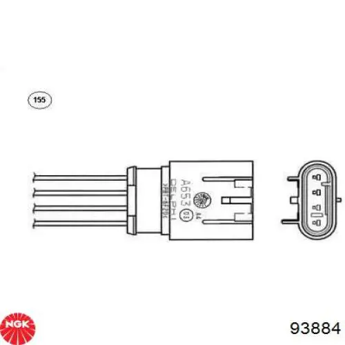 55222781 Ferrari sonda lambda, sensor de oxigênio até o catalisador