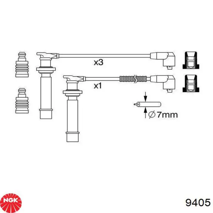 Бронепровода NGK 9405