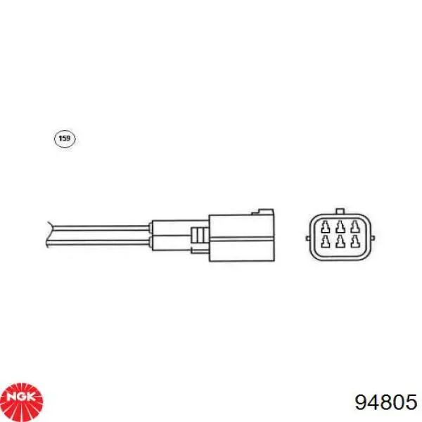 Лямбдазонд, датчик кислорода до катализатора NGK 94805 цена, от 142.68 USD