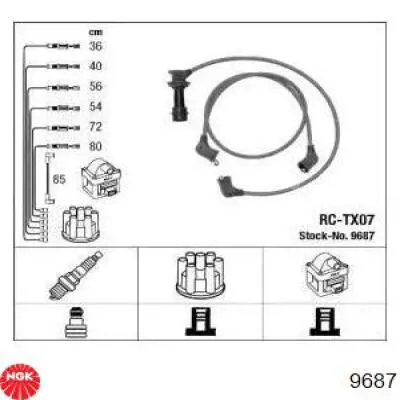 Провода зажигания NGK 9687 цена, от 61.64 USD