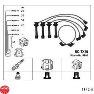 Провода зажигания NGK 9706 цена, от 33.04 USD