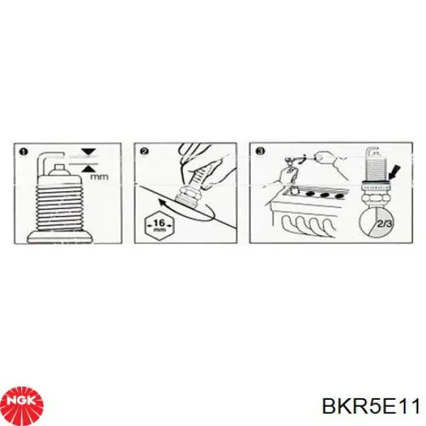 Свеча зажигания NGK BKR5E11 цена, от 3.19 USD