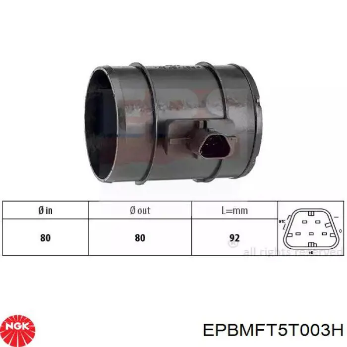 EPBMFT5-T003H NGK дмрв