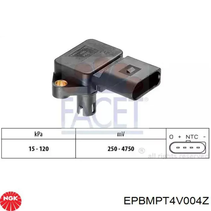 EPBMPT4V004Z NGK Датчик давления воздуха