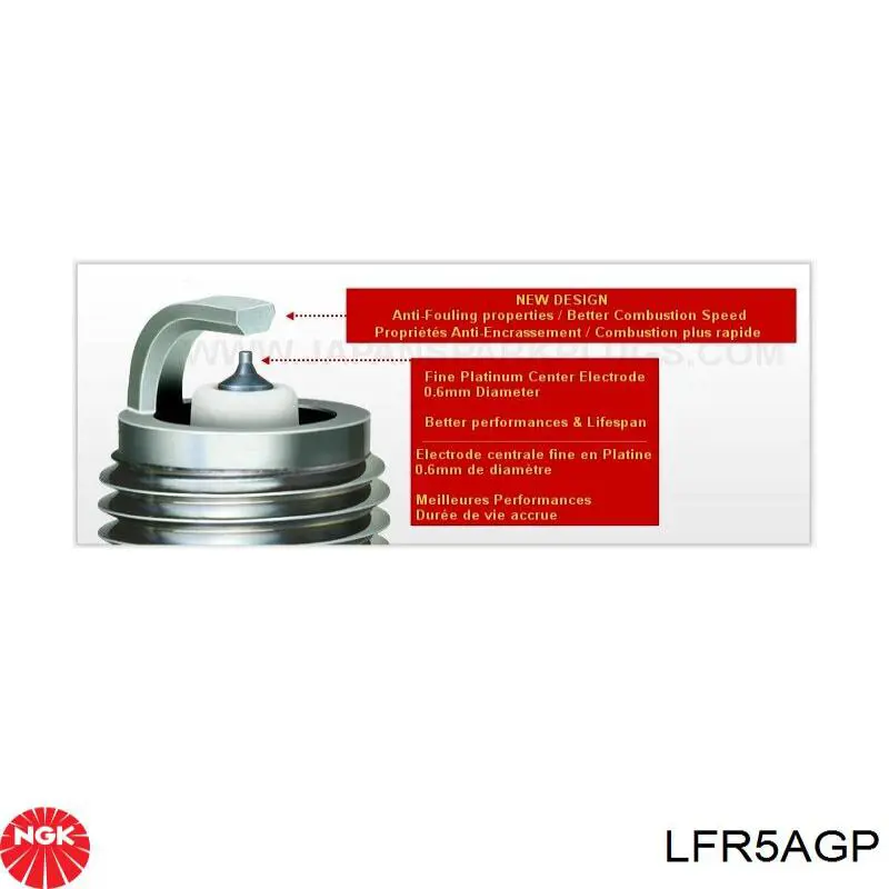 Свеча зажигания NGK LFR5AGP цена, от 7.91 USD