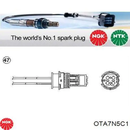 OTA7N5C1 NGK лямбда-зонд, датчик кислорода