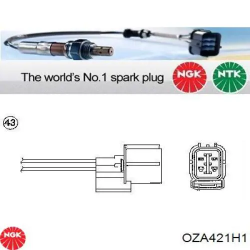 Купить OZA421H1 NGK Датчик кислорода до катализатора