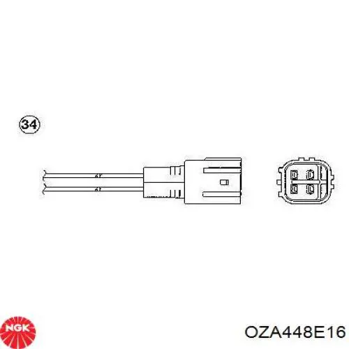 Лямбда-зонд OZA448E16 NGK