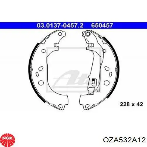Купить OZA532A12 NGK Датчик концентрации кислорода