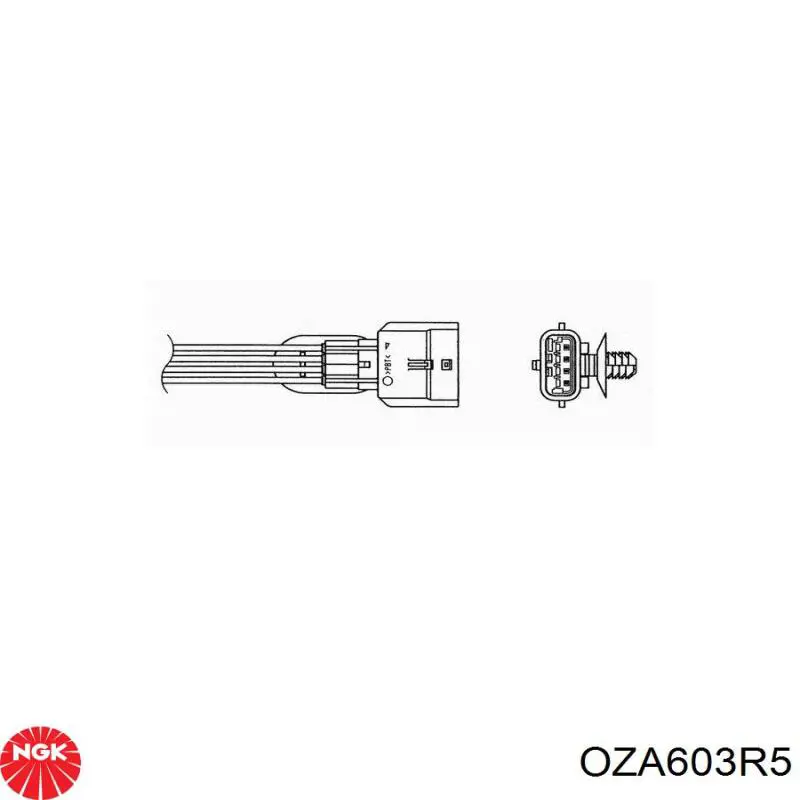OZA603-R5 NGK лямбда-зонд, датчик кислорода после катализатора