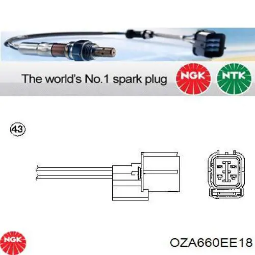 Датчик кислорода до катализатора OZA660EE18 NGK