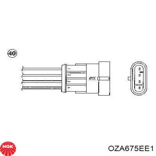 Лямбда-зонд OZA675EE1 NGK