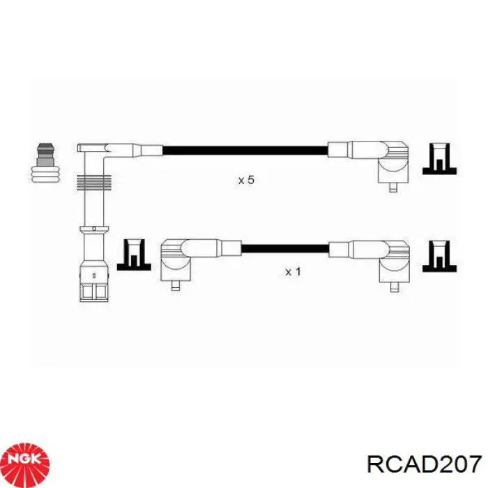 RC-AD207 NGK высоковольтные провода