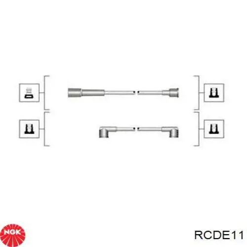 Высоковольтные провода RCDE11 NGK