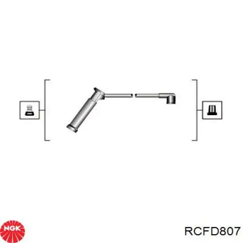 RCFD807 NGK Провода высоковольтные