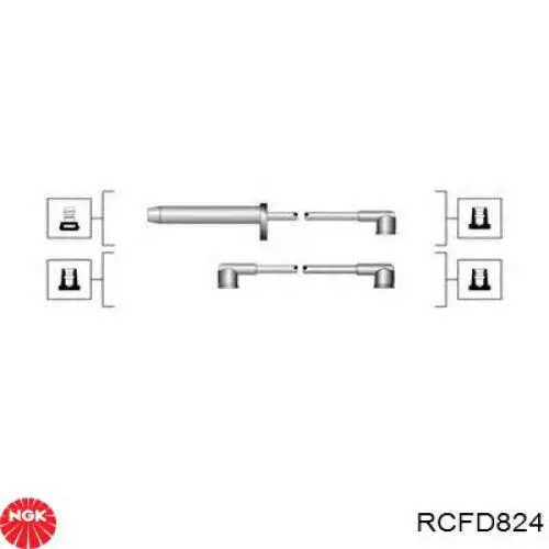Высоковольтные провода RCFD824 NGK