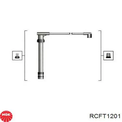 RCFT1201 NGK Провода высоковольтные
