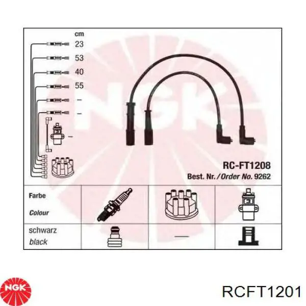 Провода зажигания NGK RCFT1201 цена, от 18.26 USD