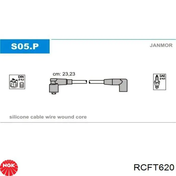 Высоковольтные провода RCFT620 NGK