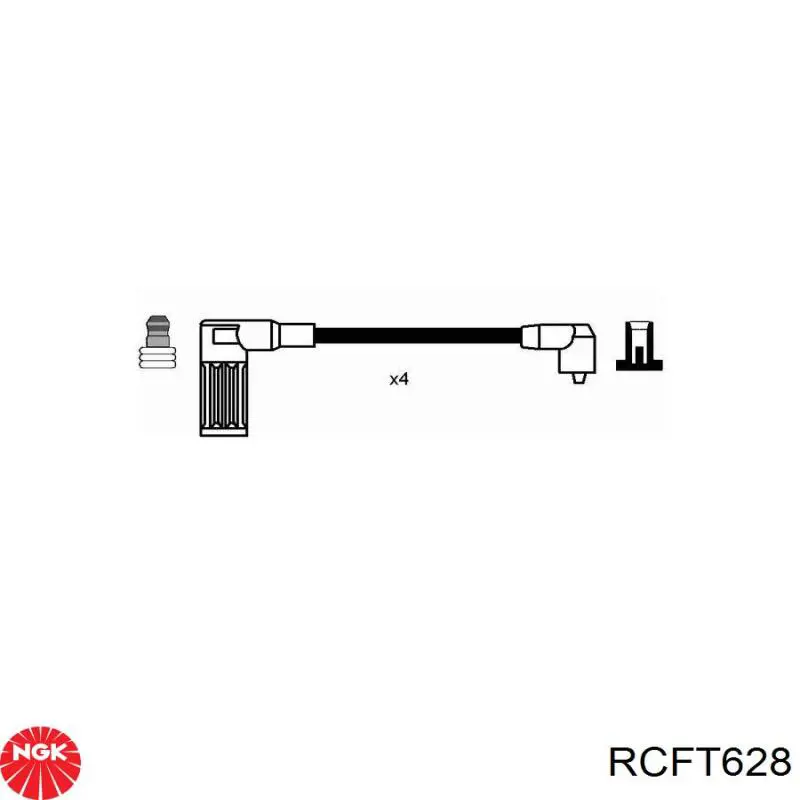 RC-FT628 NGK высоковольтные провода