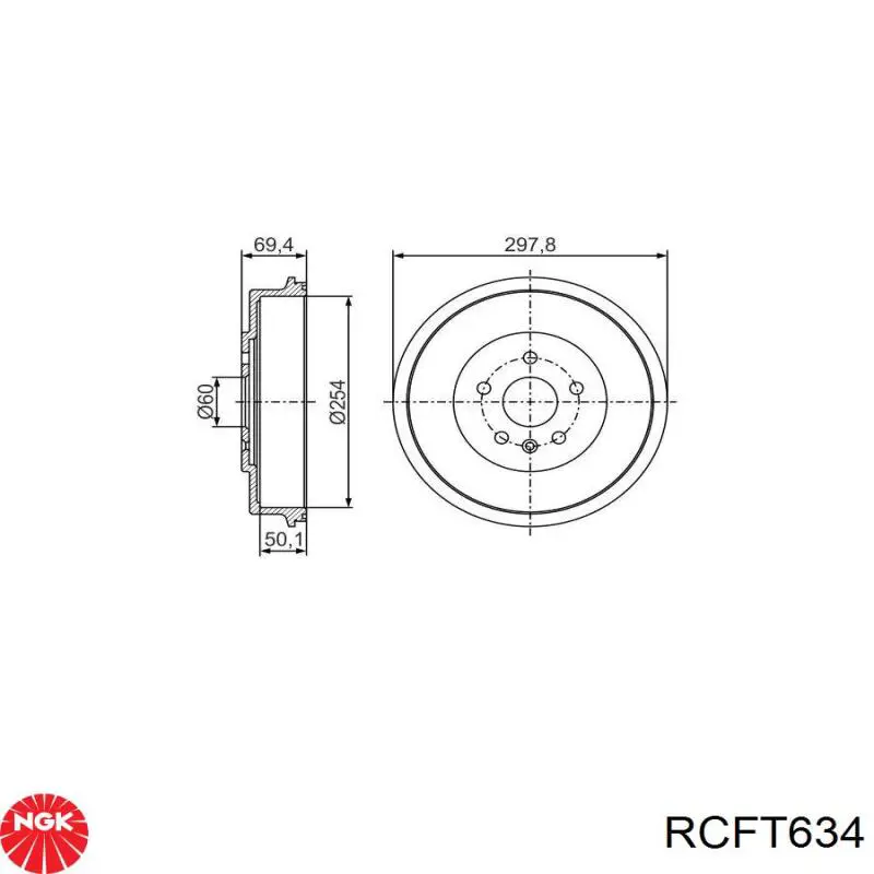 Купить RCFT634 NGK Провода высокого напряжения