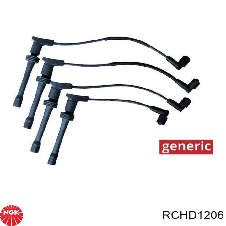 RCHD1206 NGK fios de alta voltagem, kit