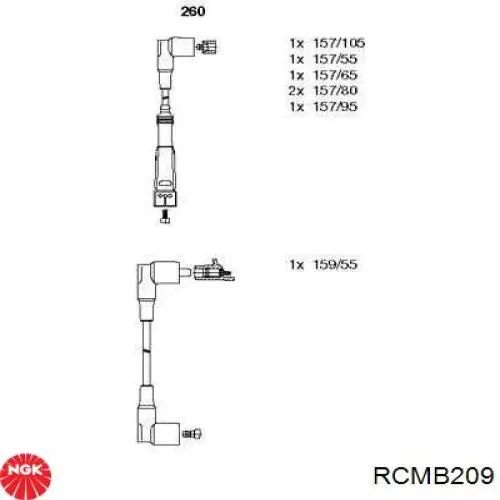 Провода зажигания NGK RCMB209 цена, от 98.36 USD
