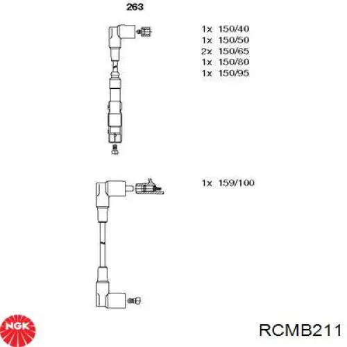 RCMB211 NGK высоковольтные провода