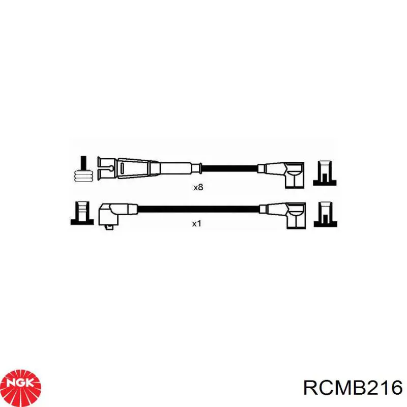 RCMB216 NGK высоковольтные провода