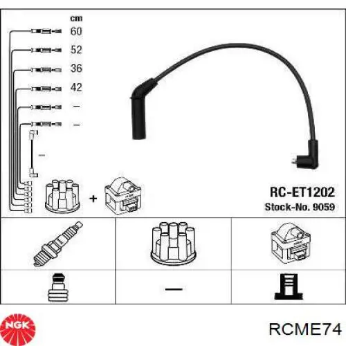 Купить RCME74 NGK Провода высокого напряжения