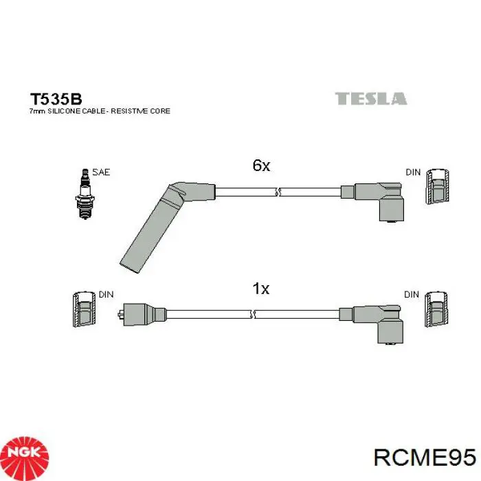 Высоковольтные провода RCME95 NGK