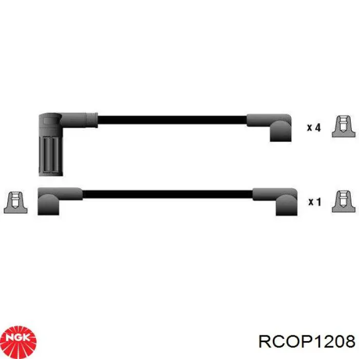 RCOP1208 NGK fios de alta voltagem, kit