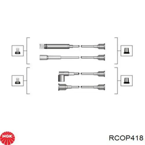 Высоковольтные провода RCOP418 NGK